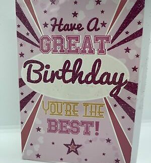 Have a Great Birthday You're the Best! (Greeting / Birthday Card)