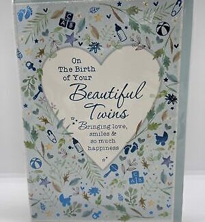 On The Birth of Your Beautiful Twins (Greeting Card)
