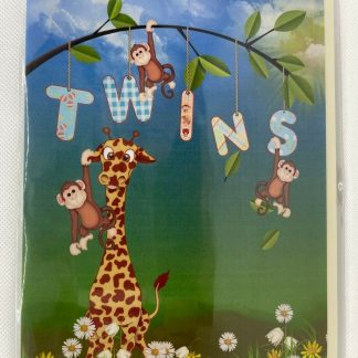 Twins (Birth Congratulations Greeting Card)